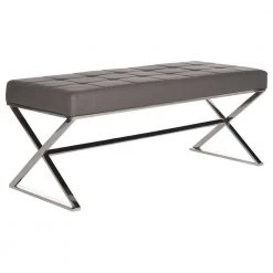 Micha Gray Entryway Bench by SAFAVIEH -Safavieh Sales Store gray safavieh bedroom benches fox2023b 31 1000