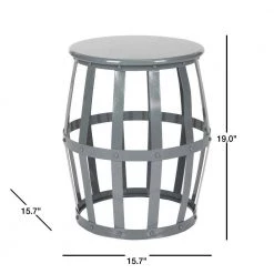 Rinaldo Gray End Table by SAFAVIEH 8 Rinaldo Gray End Table by SAFAVIEH -Safavieh Sales Store gray safavieh end side tables fox3201a 40 1000