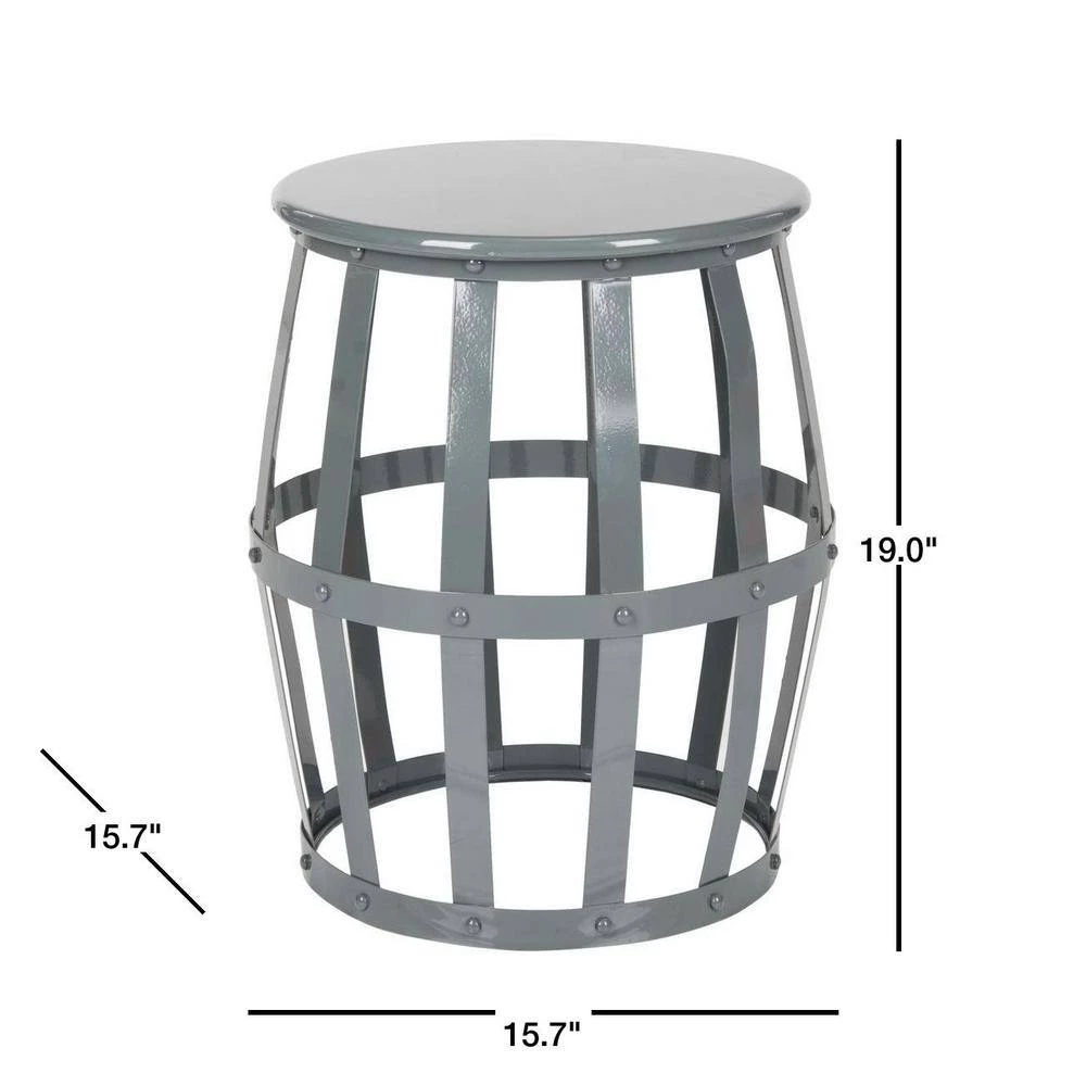 Rinaldo Gray End Table by SAFAVIEH 5 Rinaldo Gray End Table by SAFAVIEH - Image 3