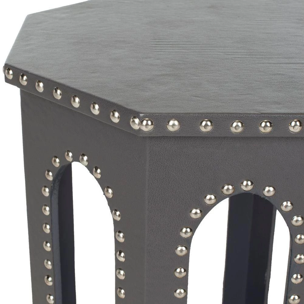 Nara Gray End Table by SAFAVIEH 7 Nara Gray End Table by SAFAVIEH - Image 5