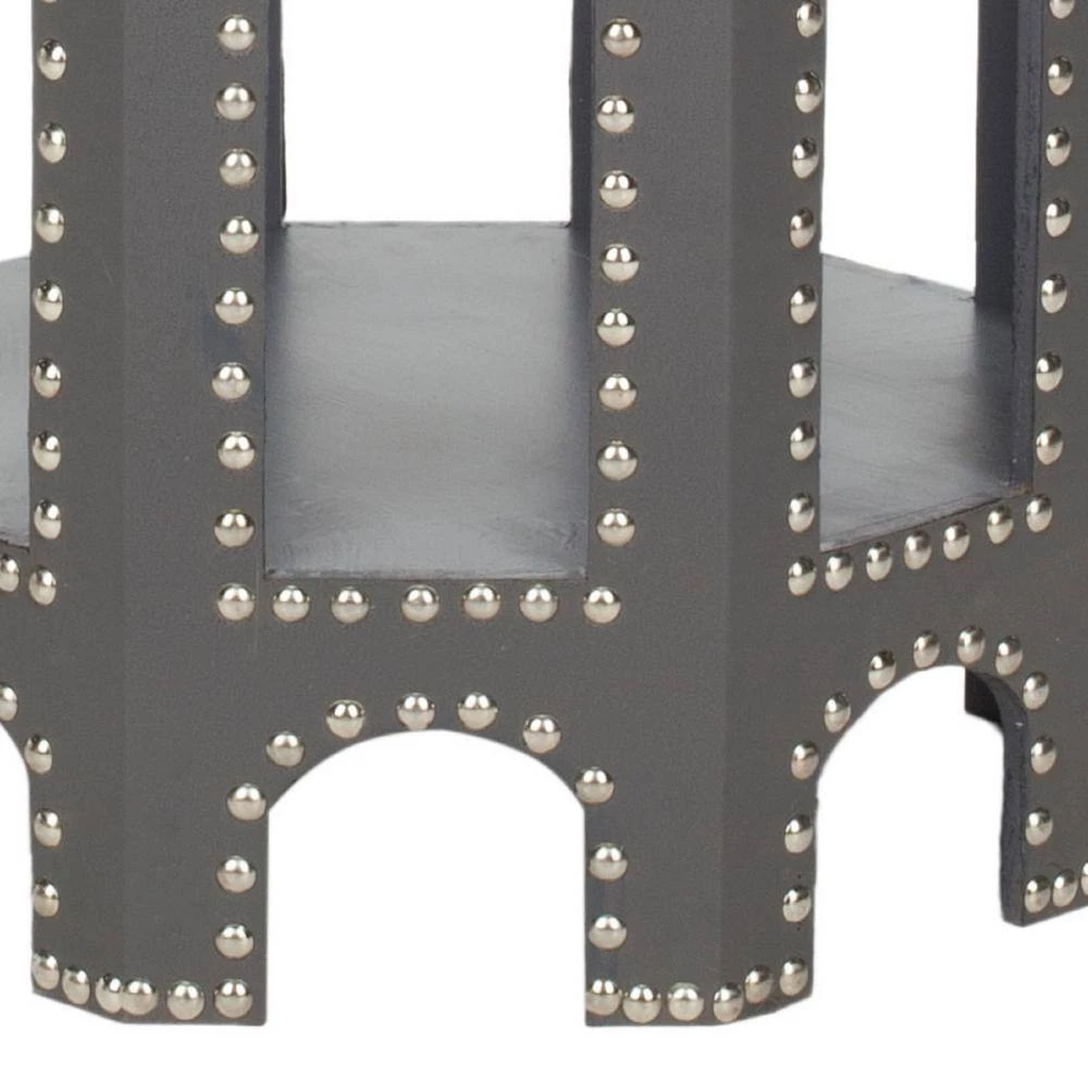 Nara Gray End Table by SAFAVIEH 6 Nara Gray End Table by SAFAVIEH - Image 4