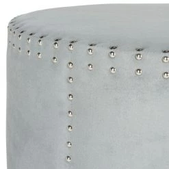 Sherri Gray Accent Ottoman by SAFAVIEH -Safavieh Sales Store gray safavieh ottomans mcr4640f 31 1000