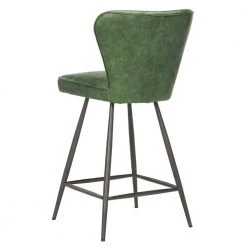 Ashby 25.98 in. Green and Black Swivel Counter Stool (Set of 2) by SAFAVIEH -Safavieh Sales Store green black safavieh bar stools fox1702b set2 fa 1000