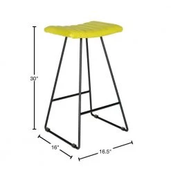 Akito 30 in. Green Cushioned Bar Stool (Set of 2) by SAFAVIEH -Safavieh Sales Store green black safavieh bar stools fox2010e set2 40 1000