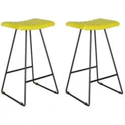 Akito 30 in. Green Cushioned Bar Stool (Set of 2) by SAFAVIEH