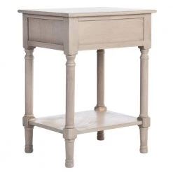 Peyton 19 in. Beige Rectangle Wood Storage End Table by SAFAVIEH -Safavieh Sales Store greige safavieh end side tables acc5704d 44 1000