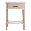 Peyton 19 in. Beige Rectangle Wood Storage End Table by SAFAVIEH -Safavieh Sales Store greige safavieh end side tables acc5704d 64 1000