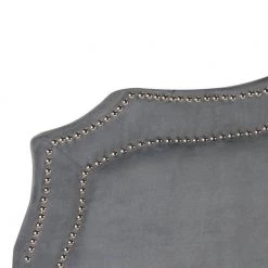 Skyler Gray King Upholstered Headboard by SAFAVIEH -Safavieh Sales Store grey safavieh headboards mcr4004c k 31 1000