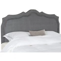 Skyler Gray King Upholstered Headboard by SAFAVIEH