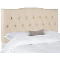 Axel Off-White King Upholstered Headboard by SAFAVIEH
