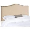 Jeneve Beige King Upholstered Headboard by SAFAVIEH -Safavieh Sales Store hemp safavieh headboards mcr4031a 64 1000