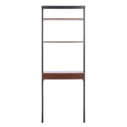 Pamella 27.6 in. Brown/Black 2-Shelf Leaning Desk by SAFAVIEH 18 Pamella 27.6 in. Brown/Black 2-Shelf Leaning Desk by SAFAVIEH -Safavieh Sales Store honey brown charcoal safavieh ladder desks dsk9400a 4f 1000