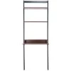 Pamella 27.6 in. Brown/Black 2-Shelf Leaning Desk by SAFAVIEH -Safavieh Sales Store honey brown charcoal safavieh ladder desks dsk9400a 64 1000