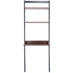 Pamella 27.6 in. Brown/Black 2-Shelf Leaning Desk by SAFAVIEH