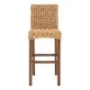 Tobie 43.31 in. Brown Bar Stool by SAFAVIEH -Safavieh Sales Store honey brown wash safavieh bar stools bst6500c 64 1000