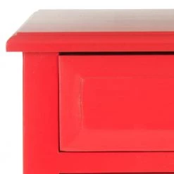 Lori Red Storage End Table by SAFAVIEH -Safavieh Sales Store hot red safavieh end side tables amh6576d 1f 1000