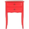 Lori Red Storage End Table by SAFAVIEH 2 Lori Red Storage End Table by SAFAVIEH -Safavieh Sales Store hot red safavieh end side tables amh6576d 64 1000
