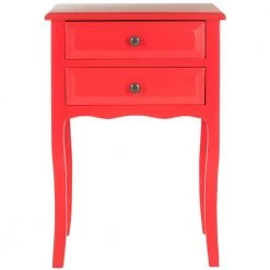 Lori Red Storage End Table by SAFAVIEH