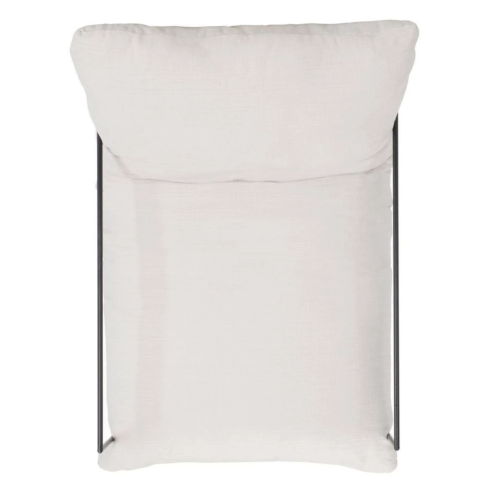 Portland Off-White/Black Upholstered Arm Chair by SAFAVIEH 10 Portland Off-White/Black Upholstered Arm Chair by SAFAVIEH - Image 8