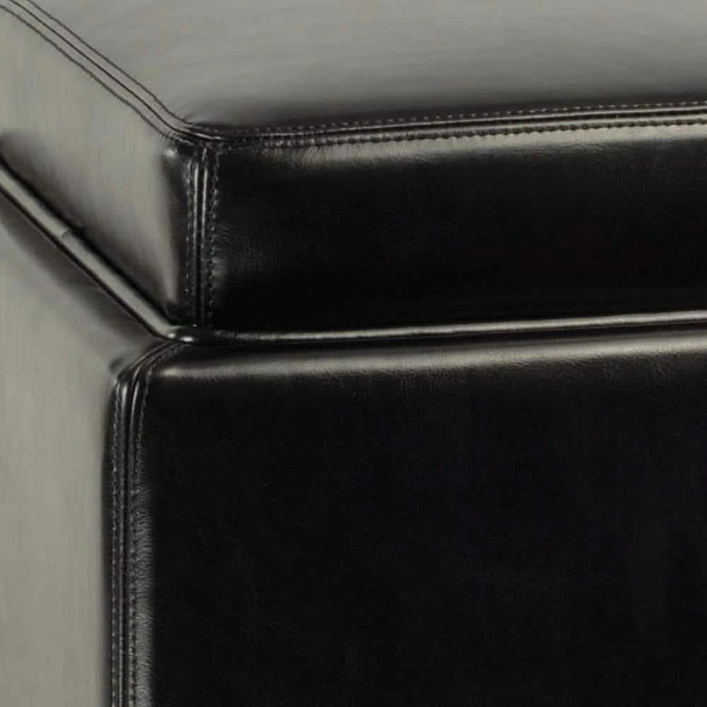 Bobbi Black Storage Ottoman by SAFAVIEH 8 Bobbi Black Storage Ottoman by SAFAVIEH - Image 6