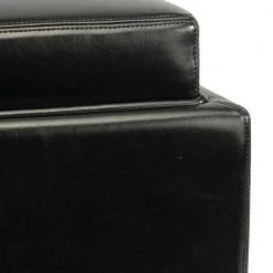 Bobbi Black Storage Ottoman by SAFAVIEH 18 Bobbi Black Storage Ottoman by SAFAVIEH -Safavieh Sales Store java black safavieh ottomans hud4006b fa 1000