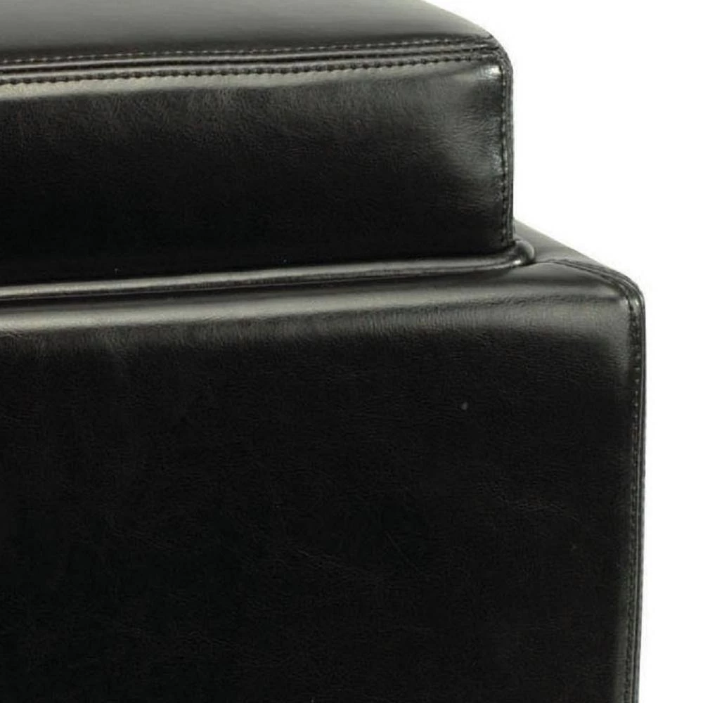 Bobbi Black Storage Ottoman by SAFAVIEH 10 Bobbi Black Storage Ottoman by SAFAVIEH - Image 8