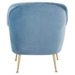 Rodrik Light Blue Upholstered Accent Chairs by SAFAVIEH -Safavieh Sales Store light blue safavieh accent chairs ach4005c 1f 1000