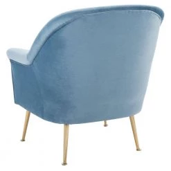 Rodrik Light Blue Upholstered Accent Chairs by SAFAVIEH -Safavieh Sales Store light blue safavieh accent chairs ach4005c 4f 1000
