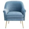 Rodrik Light Blue Upholstered Accent Chairs by SAFAVIEH -Safavieh Sales Store light blue safavieh accent chairs ach4005c 64 1000