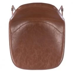 Dorian Dark Brown Leather Dining Chair (Set of 2) by SAFAVIEH -Safavieh Sales Store light brown brass safavieh dining chairs ach7003c set2 fa 1000