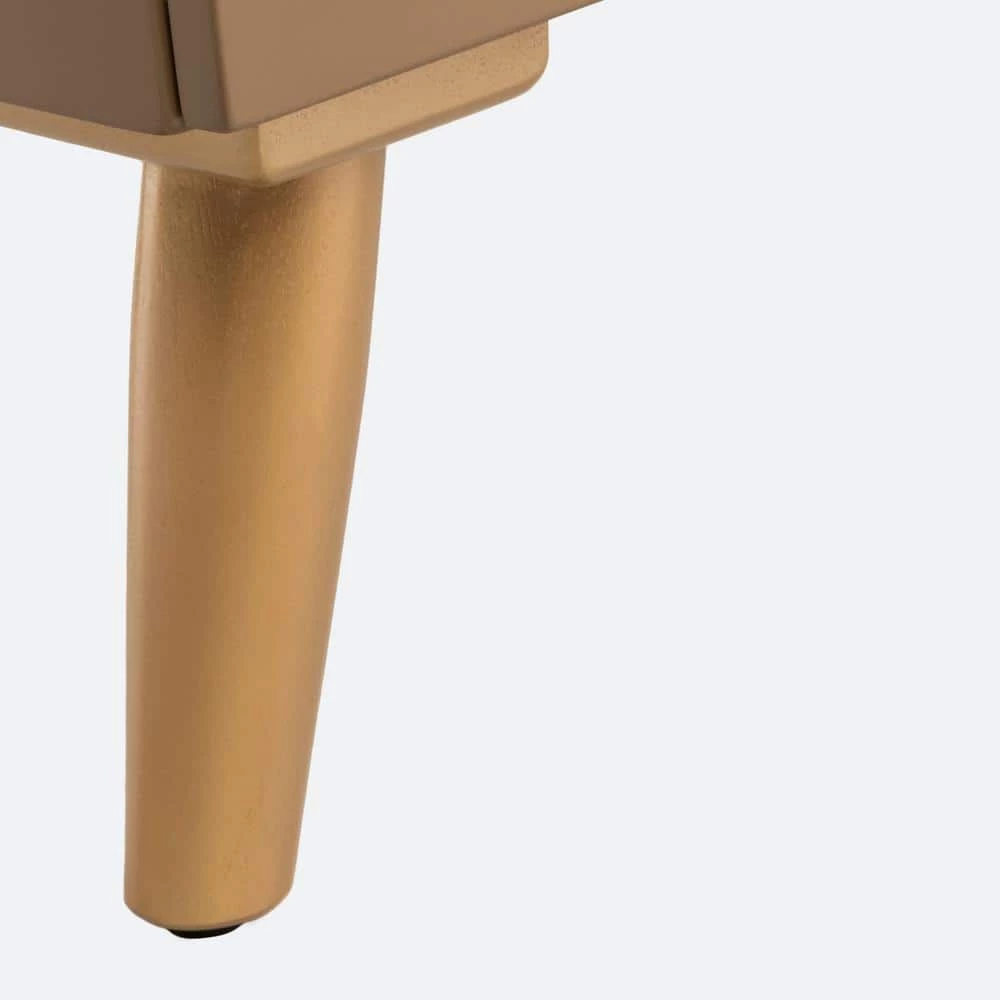 Raquel 3-Drawer Brown Nightstand Chest by SAFAVIEH 9 Raquel 3-Drawer Brown Nightstand Chest by SAFAVIEH - Image 7