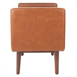 Henri Light Brown/Walnut 25 in. H x 49 in. W x 18 in. D Upholstered Bench by SAFAVIEH 12 Henri Light Brown/Walnut 25 in. H x 49 in. W x 18 in. D Upholstered Bench by SAFAVIEH -Safavieh Sales Store light brown walnut safavieh bedroom benches bch6303d c3 1000