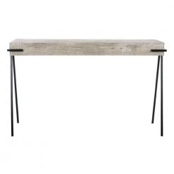 Jett 47.3 in. Gray/Black Console Table by SAFAVIEH