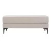 Elise 48 in. Gray/Black Upholstered Bench by SAFAVIEH