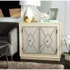 Erin 2-Door Gray/Beige Nightstand Chest by SAFAVIEH