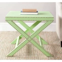 Jeanine Light Green End Table by SAFAVIEH -Safavieh Sales Store light green safavieh end side tables fox9500d c3 1000