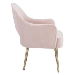 Dublyn Light Pink Upholstered Side Chairs by SAFAVIEH -Safavieh Sales Store light pink safavieh accent chairs ach4001d 4f 1000