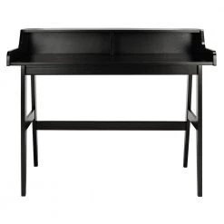 Wrigley 47.2 in. Black Wood Writing Desk by SAFAVIEH