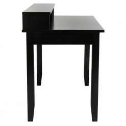 Winsome 47.2 in. Black Wood 2-Drawer Writing Desk by SAFAVIEH -Safavieh Sales Store matte black safavieh writing desks dsk1402a 4f 1000