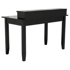 Winsome 47.2 in. Black Wood 2-Drawer Writing Desk by SAFAVIEH -Safavieh Sales Store matte black safavieh writing desks dsk1402a c3 1000