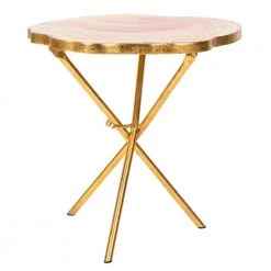 Giselle Orange/Gold Side Table by SAFAVIEH -Safavieh Sales Store multi orange gold safavieh end side tables acc3206a c3 1000