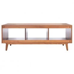 Cricket 47.6 in. Brown Media Console by SAFAVIEH -Safavieh Sales Store natural acacia safavieh tv stands med5002a 4f 1000