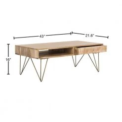 Marigold 43 in. Beige Wood Coffee Table with Drawers by SAFAVIEH 14 Marigold 43 in. Beige Wood Coffee Table with Drawers by SAFAVIEH -Safavieh Sales Store natural safavieh coffee tables cof9000a 40 1000