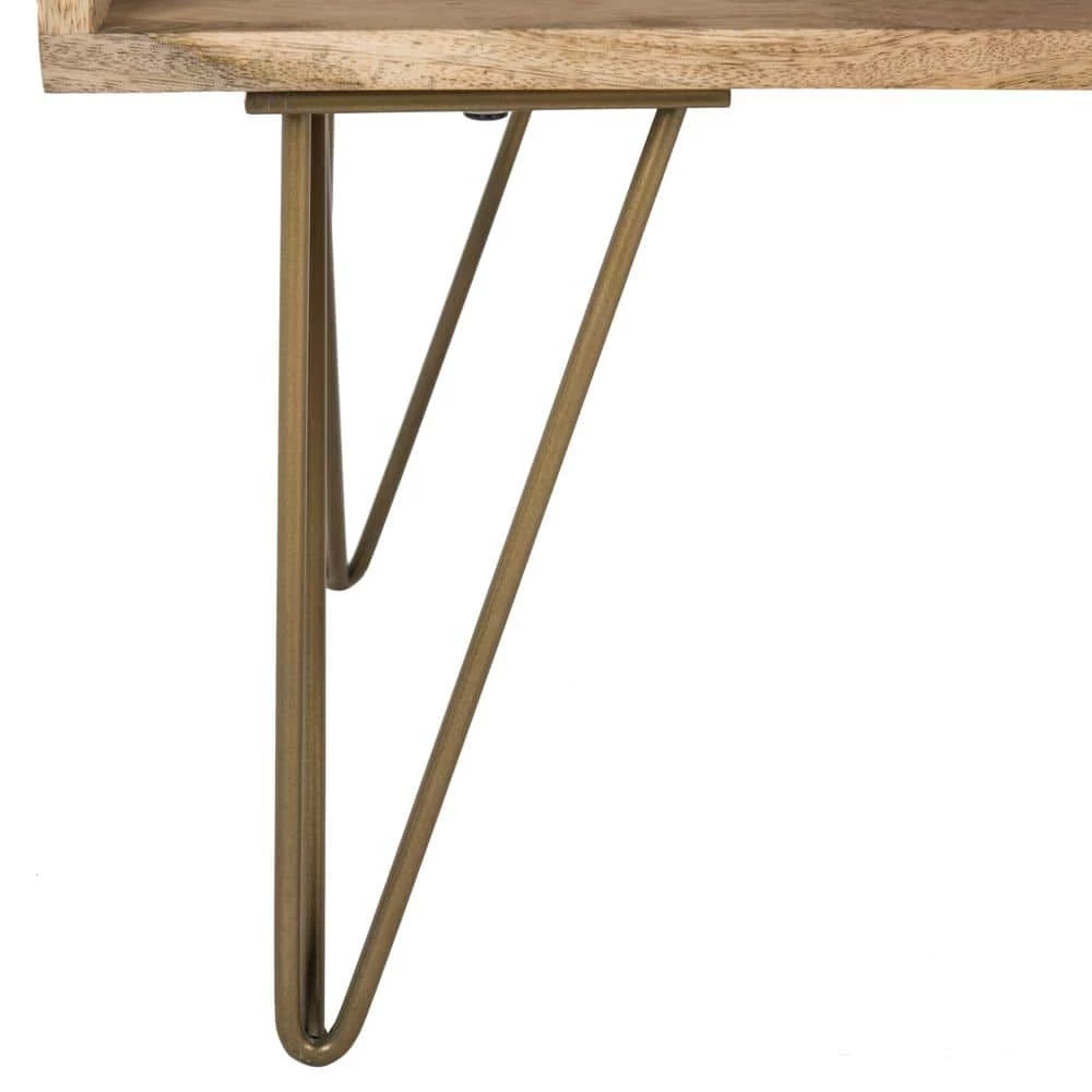 Marigold 43 in. Beige Wood Coffee Table with Drawers by SAFAVIEH 11 Marigold 43 in. Beige Wood Coffee Table with Drawers by SAFAVIEH - Image 9