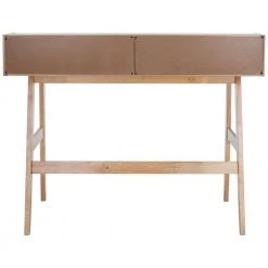 Wrigley 47.2 in. Brown Wood Writing Desk by SAFAVIEH -Safavieh Sales Store natural safavieh writing desks dsk1400c c3 1000