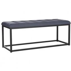Reynlds Navy/Black Upholstered Entryway Bench by SAFAVIEH -Safavieh Sales Store navy black safavieh bedroom benches fox6225b 31 1000