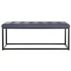 Reynlds Navy/Black Upholstered Entryway Bench by SAFAVIEH -Safavieh Sales Store navy black safavieh bedroom benches fox6225b 64 1000
