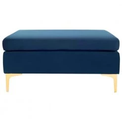Giovanna Navy/Brass Bench by SAFAVIEH