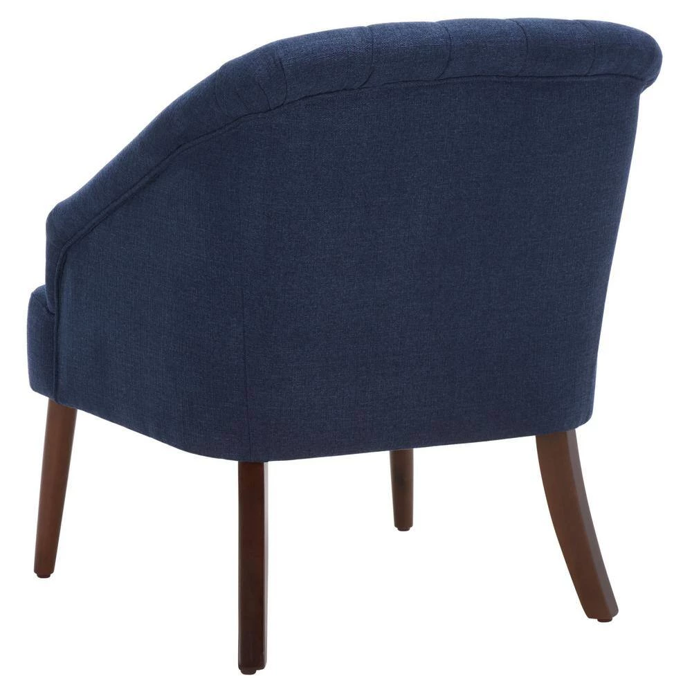 Quenton Navy Upholstered Accent Chairs by SAFAVIEH 9 Quenton Navy Upholstered Accent Chairs by SAFAVIEH - Image 7
