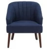 Quenton Navy Upholstered Accent Chairs by SAFAVIEH -Safavieh Sales Store navy safavieh accent chairs ach4002b 64 1000